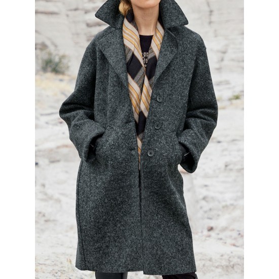 women's loose single breasted woolen coat HF1302-02-04 women's loose single breasted woolen coat HF1302-02-04